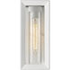 Smyth 1 Light 14 inch Natural White Outdoor Wall Light in Seeded Glass